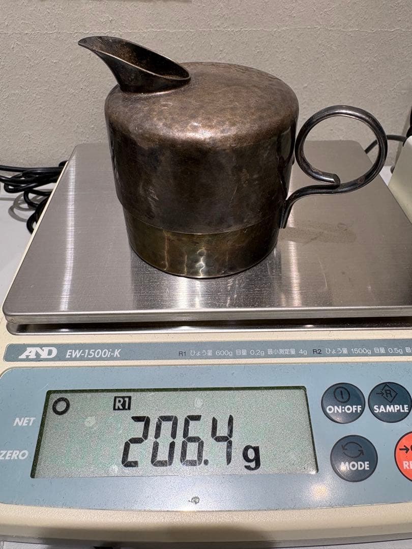 ミ*ミ様 ドイツ製　シルバー 206gミルクジャグ　ミルクポットNo.949