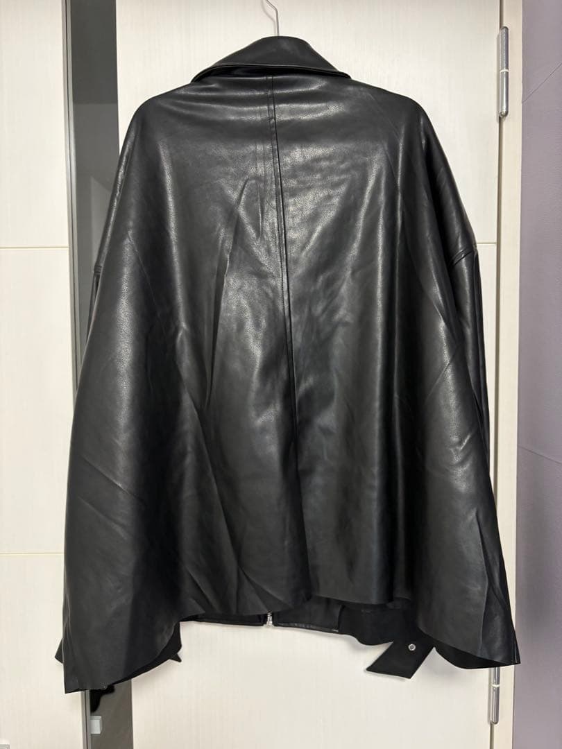【REFLEM】synthetic leather blouson