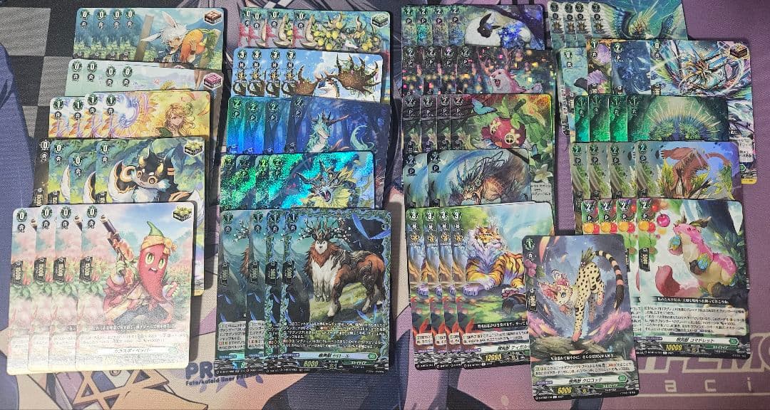 ヴァンガード　マグノリアデッキパーツまとめ＋マグノリアのデッキケース