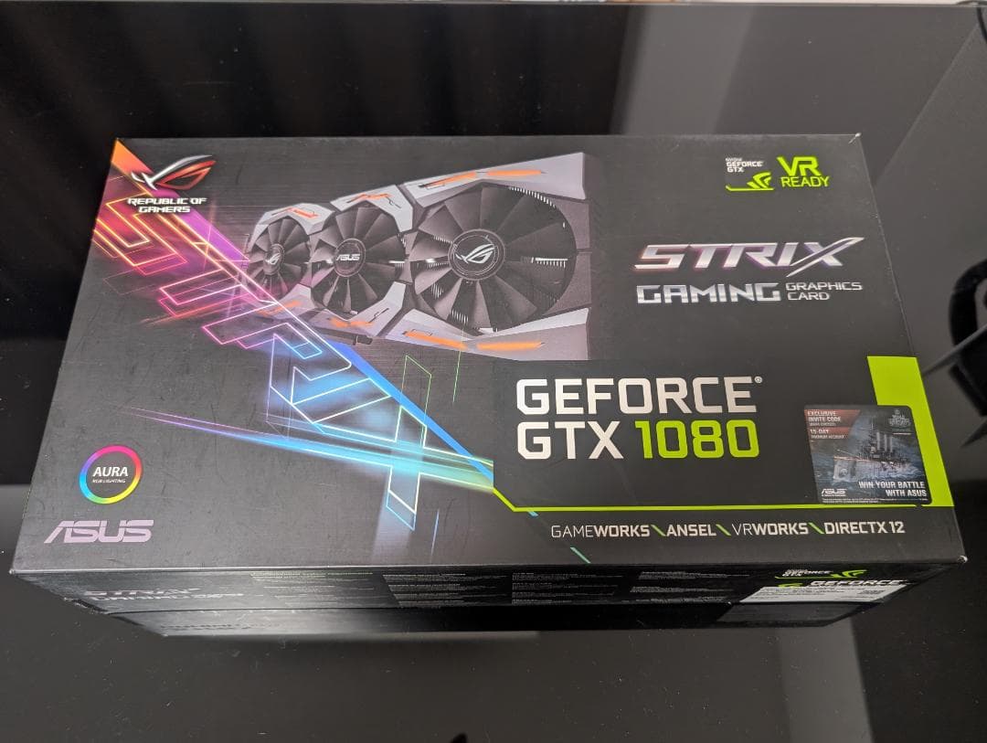 ASUS GTX1080-8GB グラフィックボード STRIX GAMING