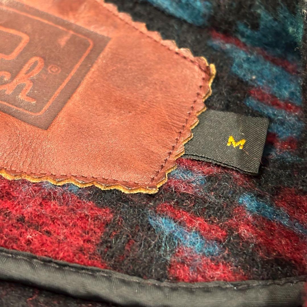 90s●USA製 ウールリッチ ネイティブ柄コート ヴィンテージ