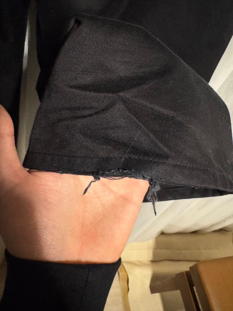 Work straight pants w/pierce（BLACK） M