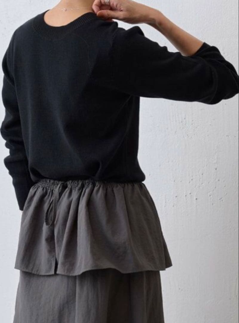 ビアズリー ペプラムニットコンビワンピース 2024年