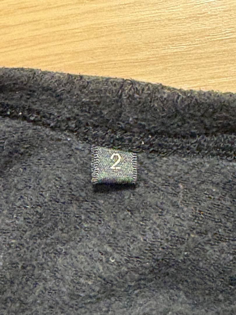 定価半額以下！COMOLI フリースクルーネック　シルク　プルオーバーコモリ2