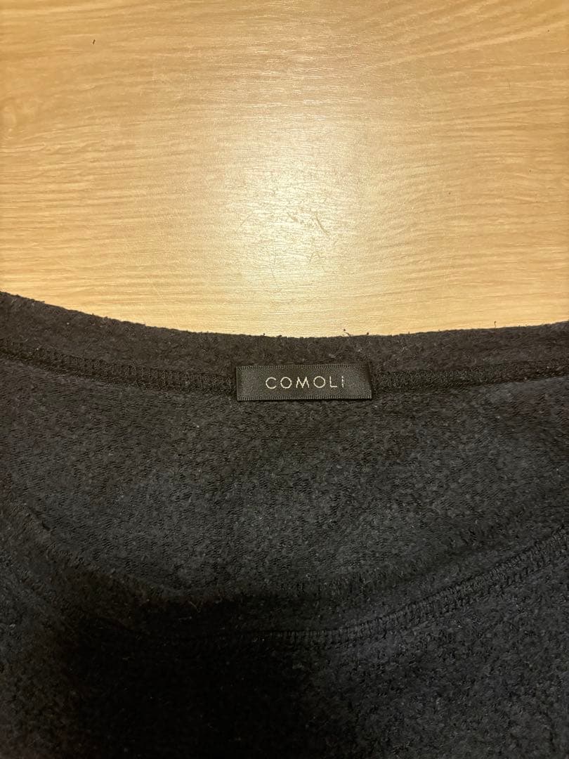 定価半額以下！COMOLI フリースクルーネック　シルク　プルオーバーコモリ2