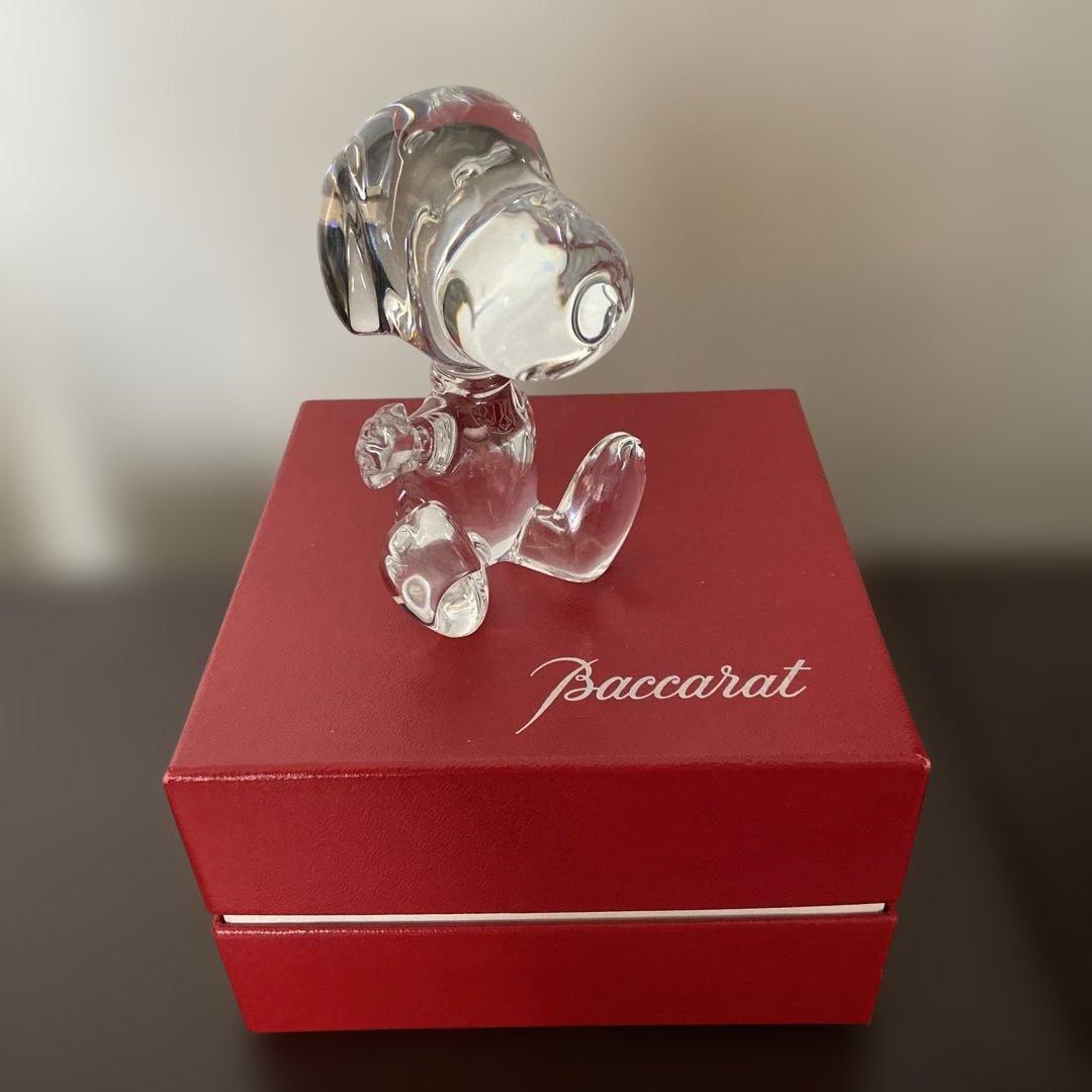 Baccarat スヌーピー クリスタルフィギュア