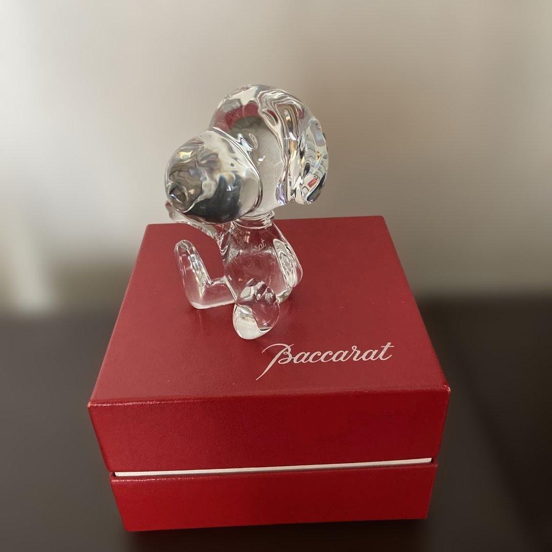 Baccarat スヌーピー クリスタルフィギュア
