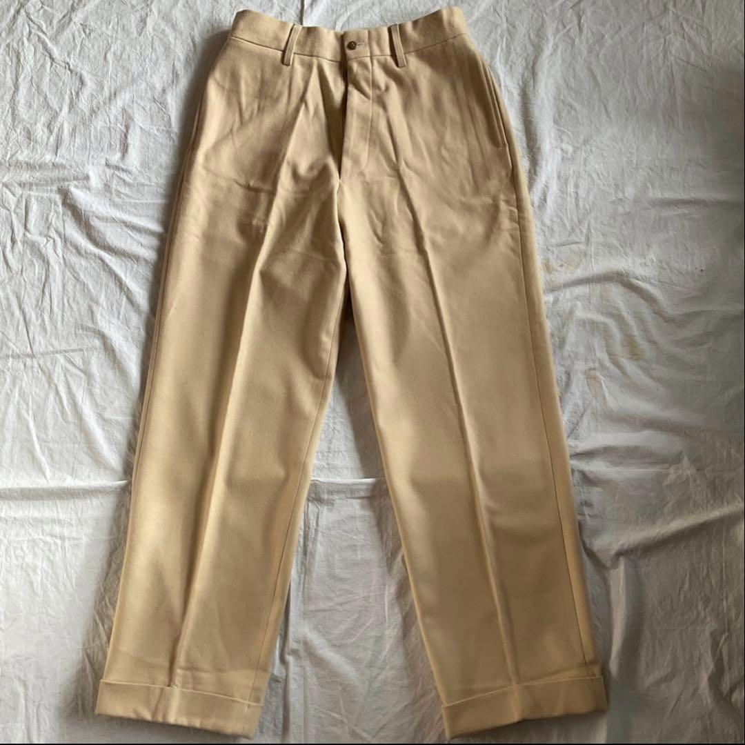 パンツ At last & co wool trousers off white 32