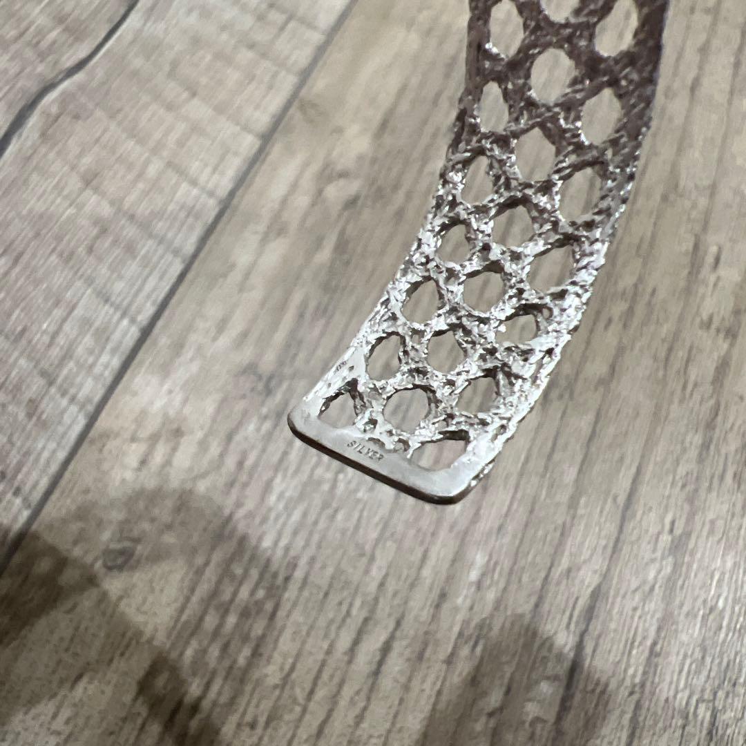 MAISON RUBUS レースバングル シルバー silver