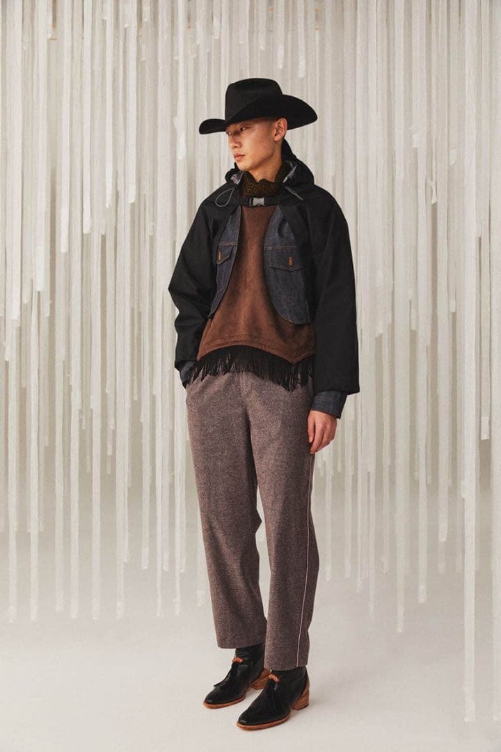 トップス Sasquatchfabrix. FRINGE FAKE SUEDE SMOCK