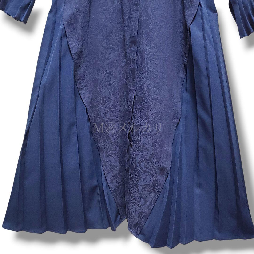 旅*読様 限定レア色✨ハレHAREサイドプリーツワンピースジャガードキリカエフラ