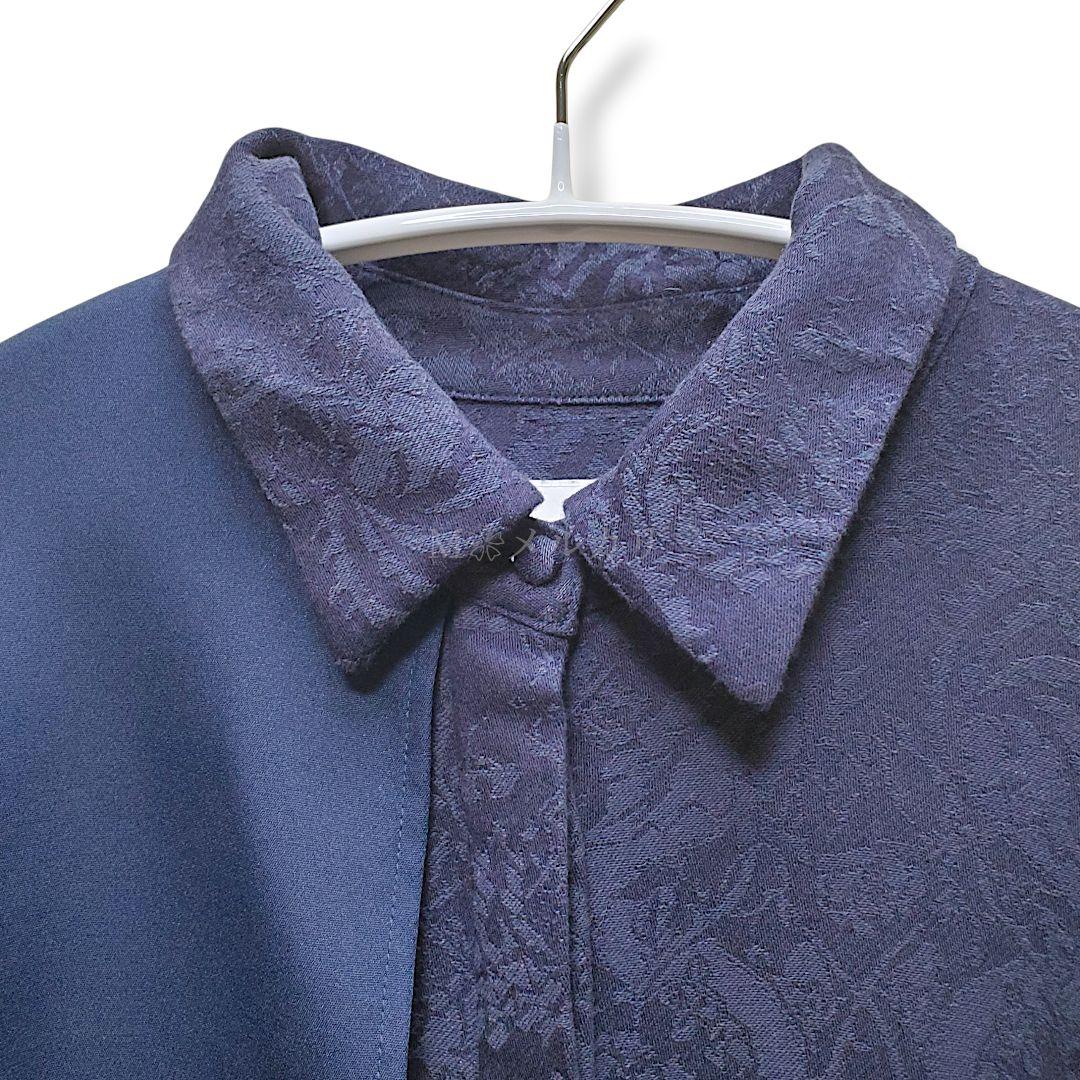 旅*読様 限定レア色✨ハレHAREサイドプリーツワンピースジャガードキリカエフラ