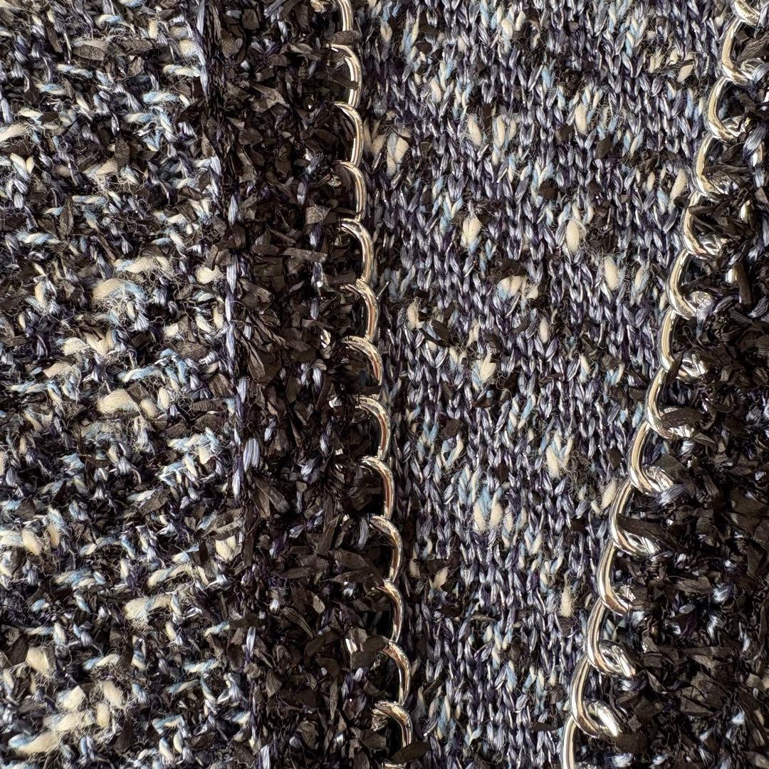 美品✨《iCB》小泉今日子着用　デニムライクツィード ニットジャケット　L