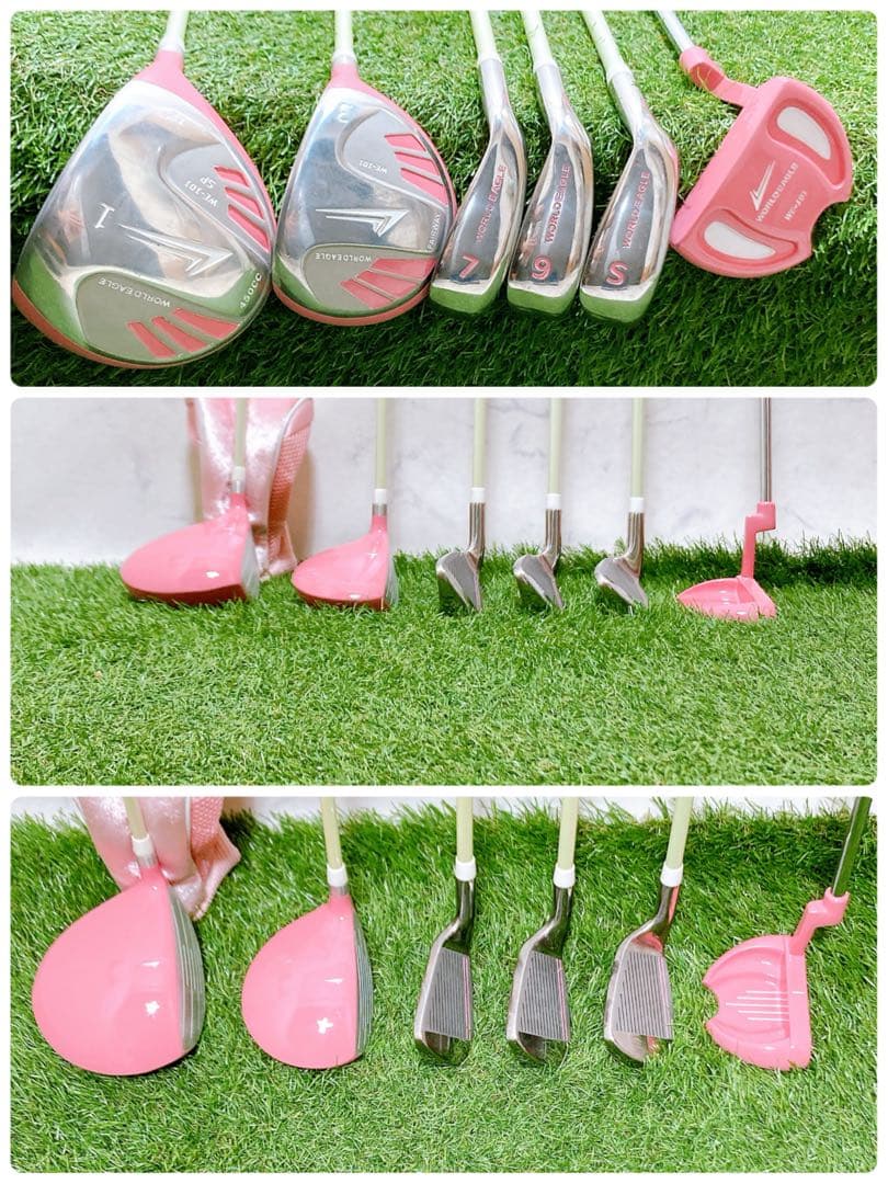 8 初心者オススメ　ゴルフクラブセット　レディース　FLEX L