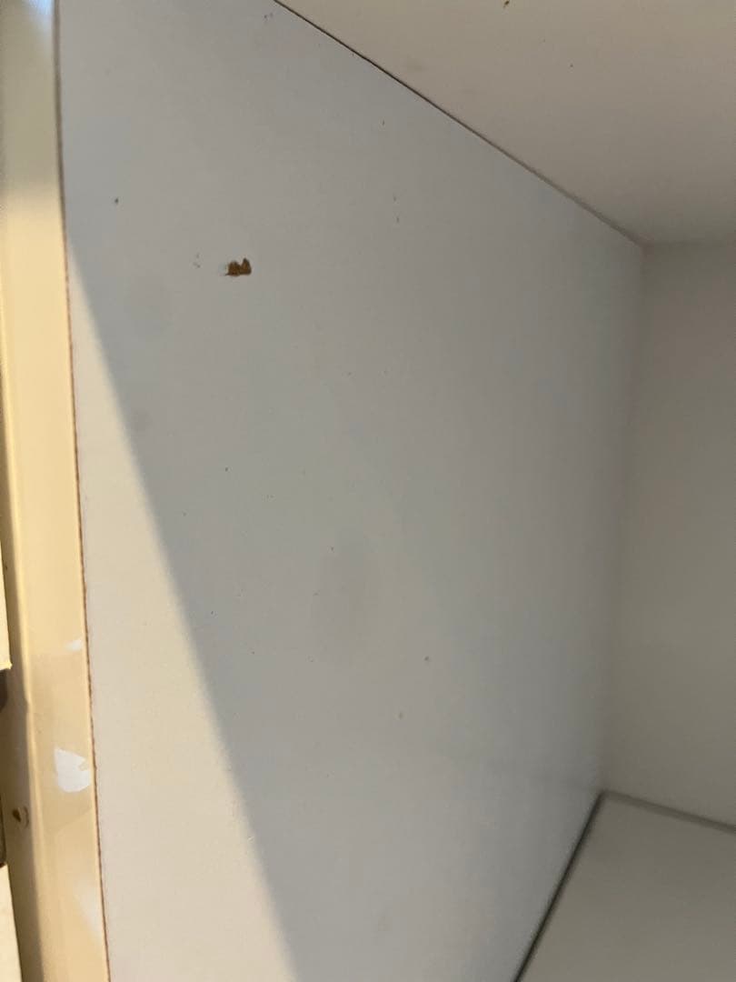 ホワイト 食器棚 ガラス扉付き 3段