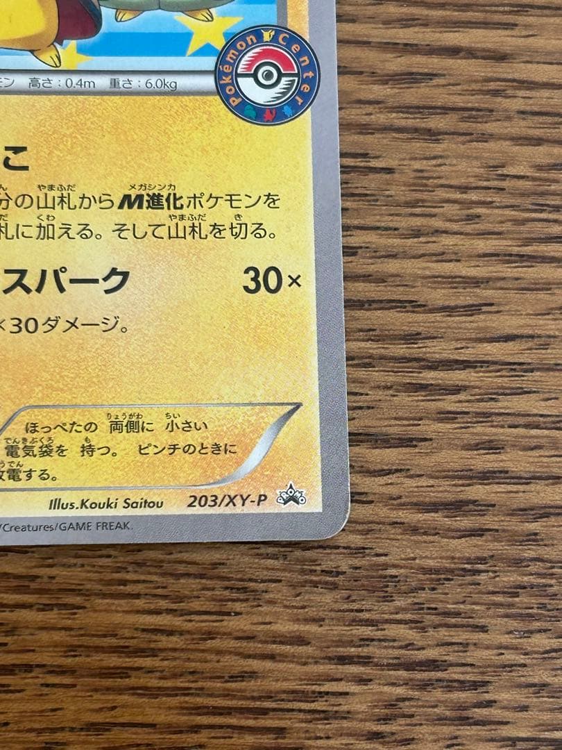 ポンチョを着たピカチュウ 203 プロモ