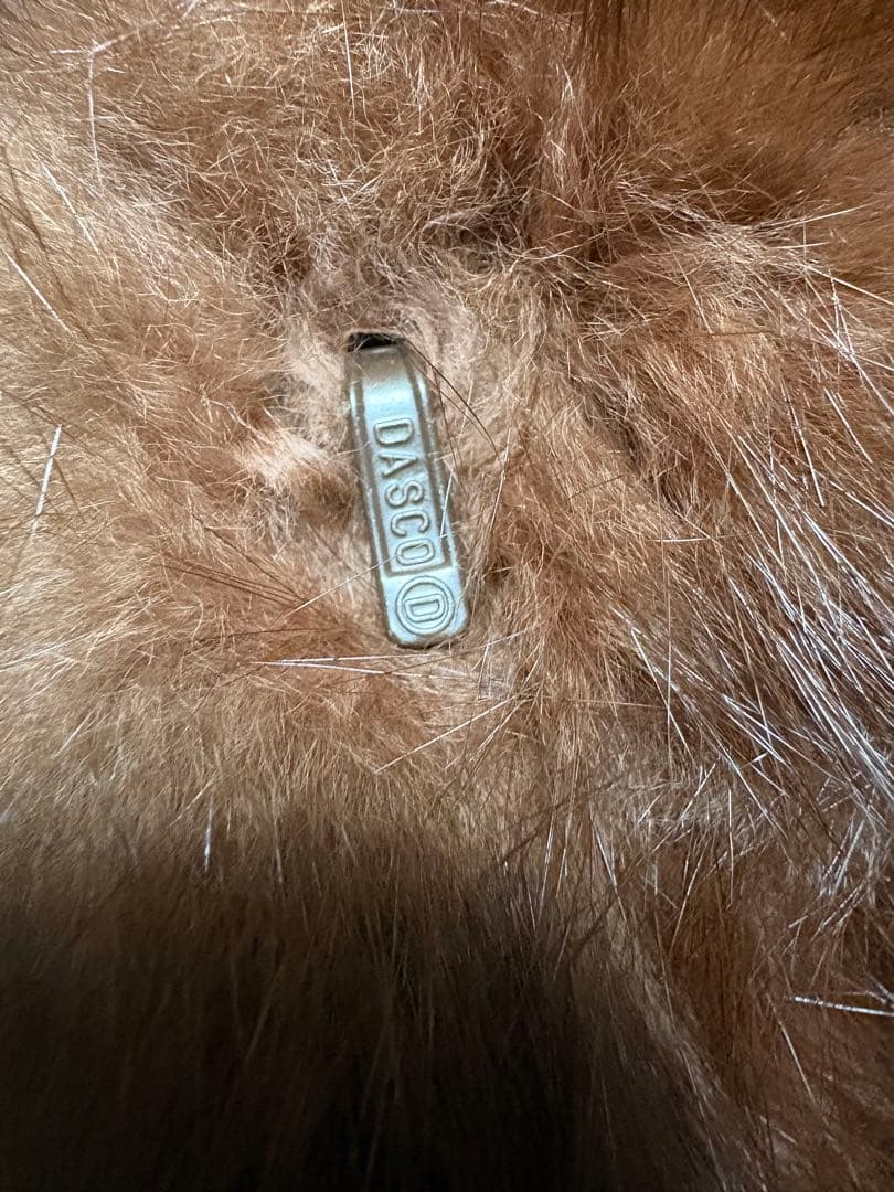 毛皮ロングコート ブラウン