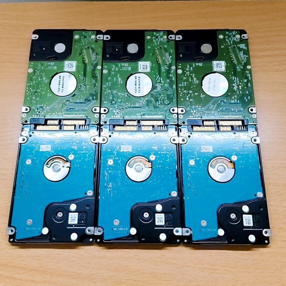 2.5インチ内蔵型HDD 750GB×6個　正常動作品⑥