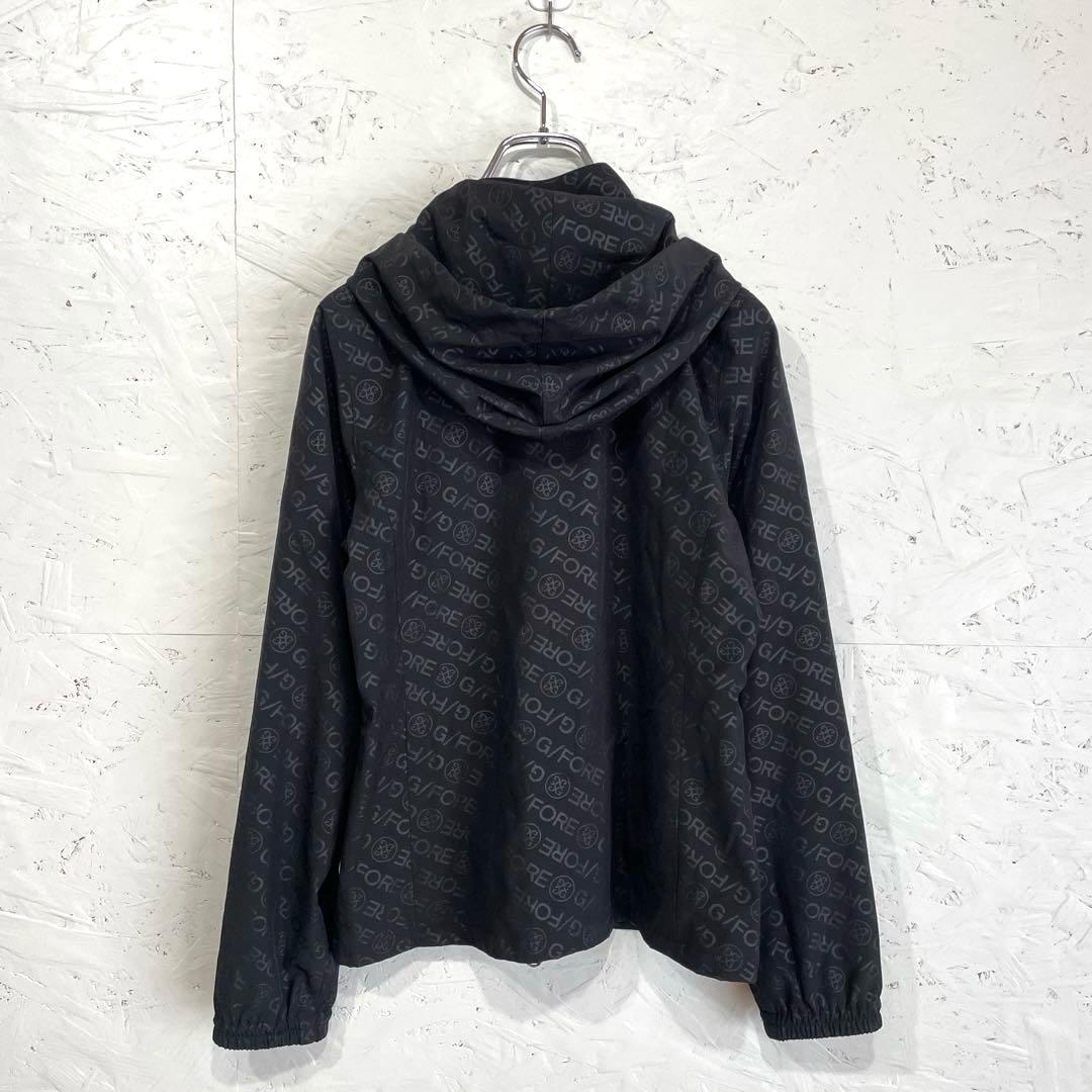 ゴルフウェア【G/FORE】フード付きジャケット　ナイロンジャケット　黒　38