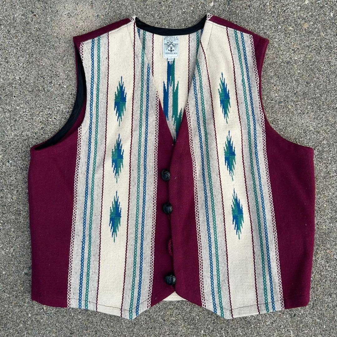 【60s】 Ortega's オルテガ chimayo vest （ボタンなし）