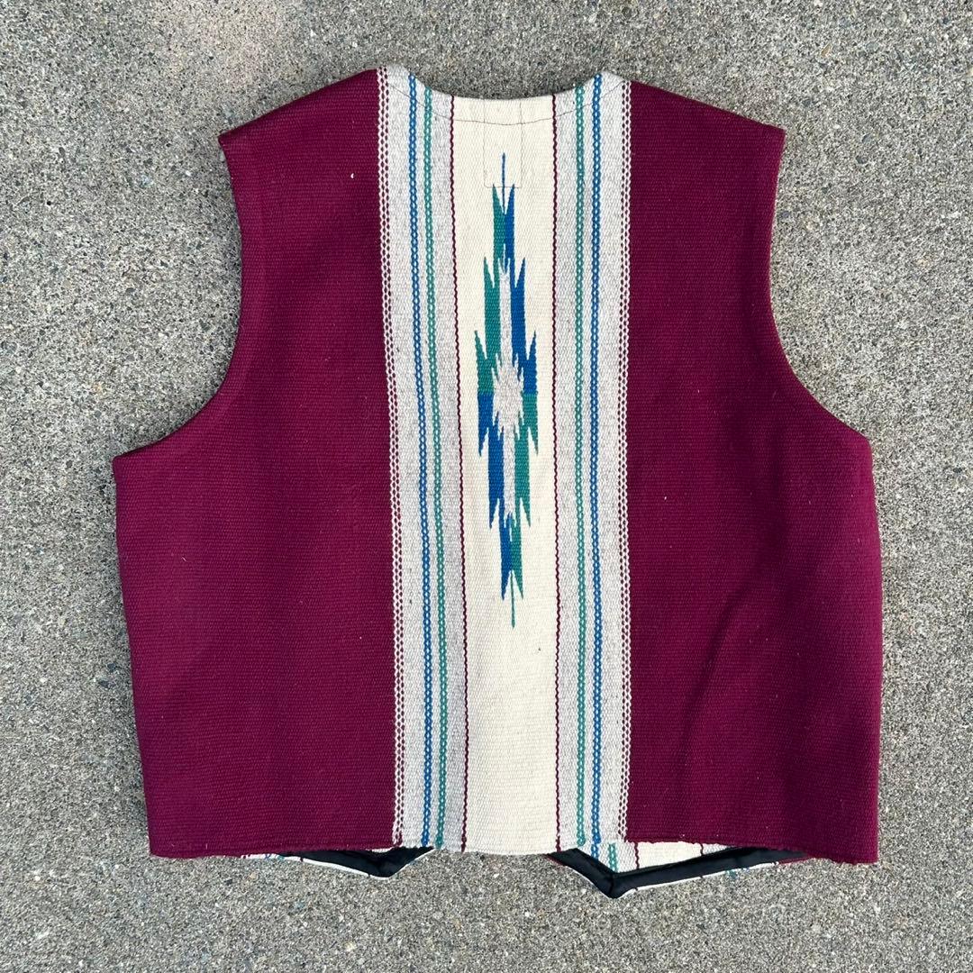 【60s】 Ortega's オルテガ chimayo vest （ボタンなし）