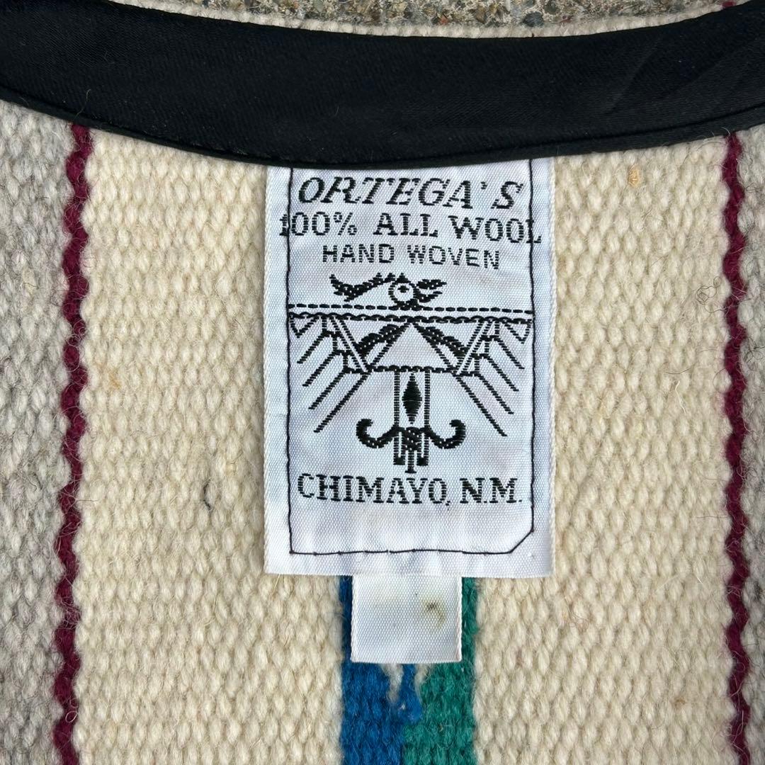 【60s】 Ortega's オルテガ chimayo vest （ボタンなし）