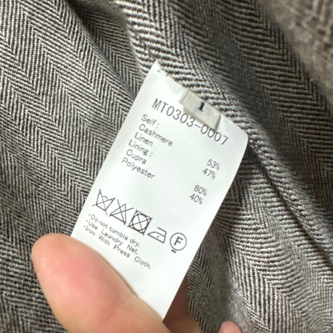 MAATEE & SONS ヘリンボーンジャケット　カシミアリネン
