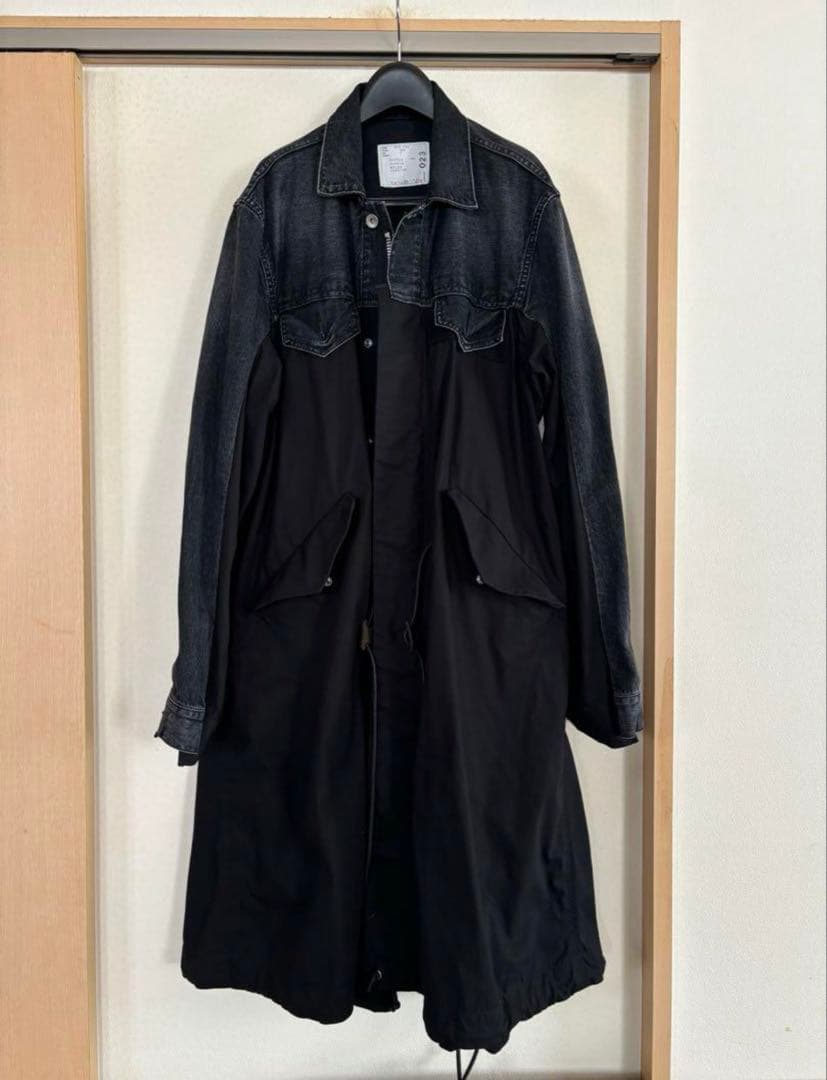 【美品】20AW sacai デニムドッキングコート