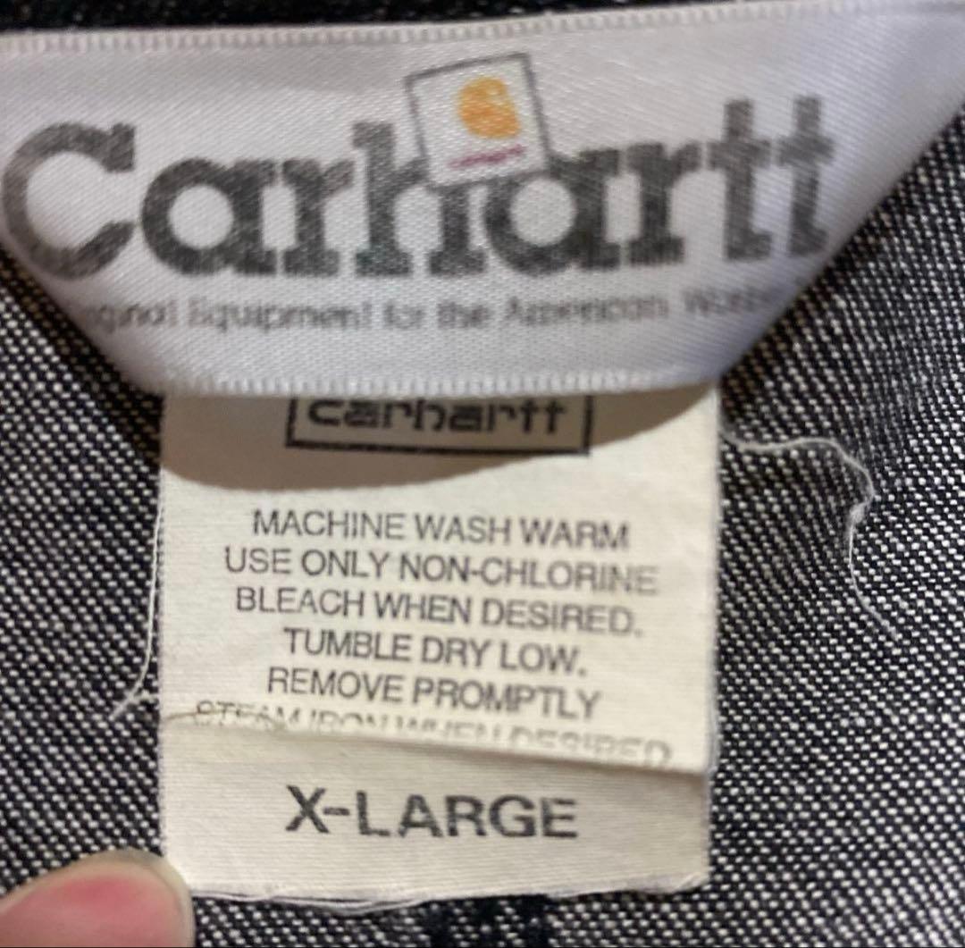春先特割❗️デニムカバーオール カーハートブラックデニムXL