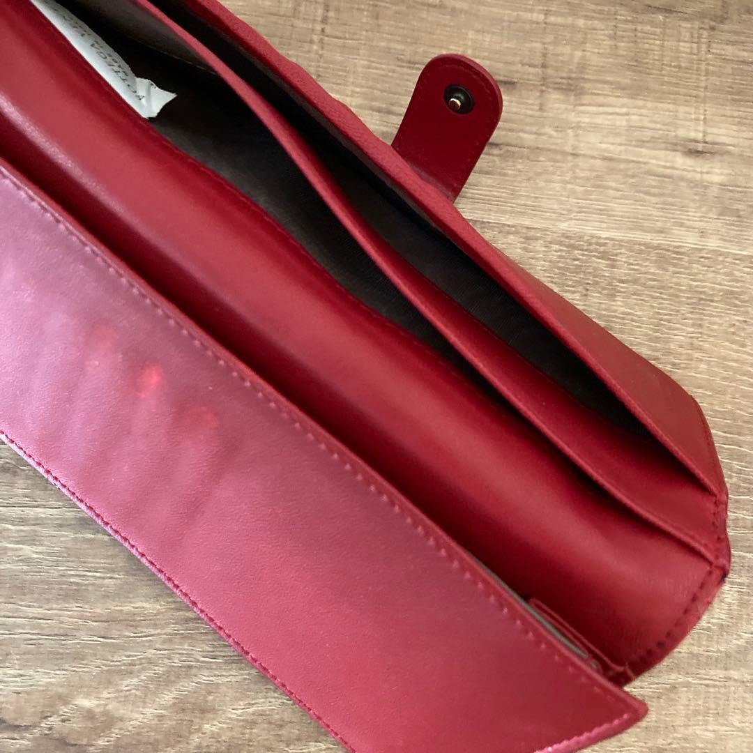 BOTTEGA VENETA ボッテガ イントレチャート 長財布 レッド 赤