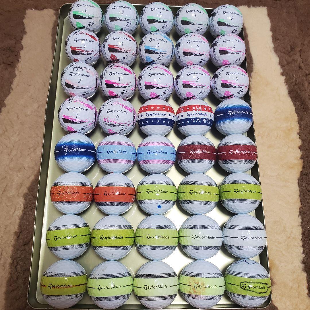 テーラーメイドロストボール年式種類混合 練習用 82個