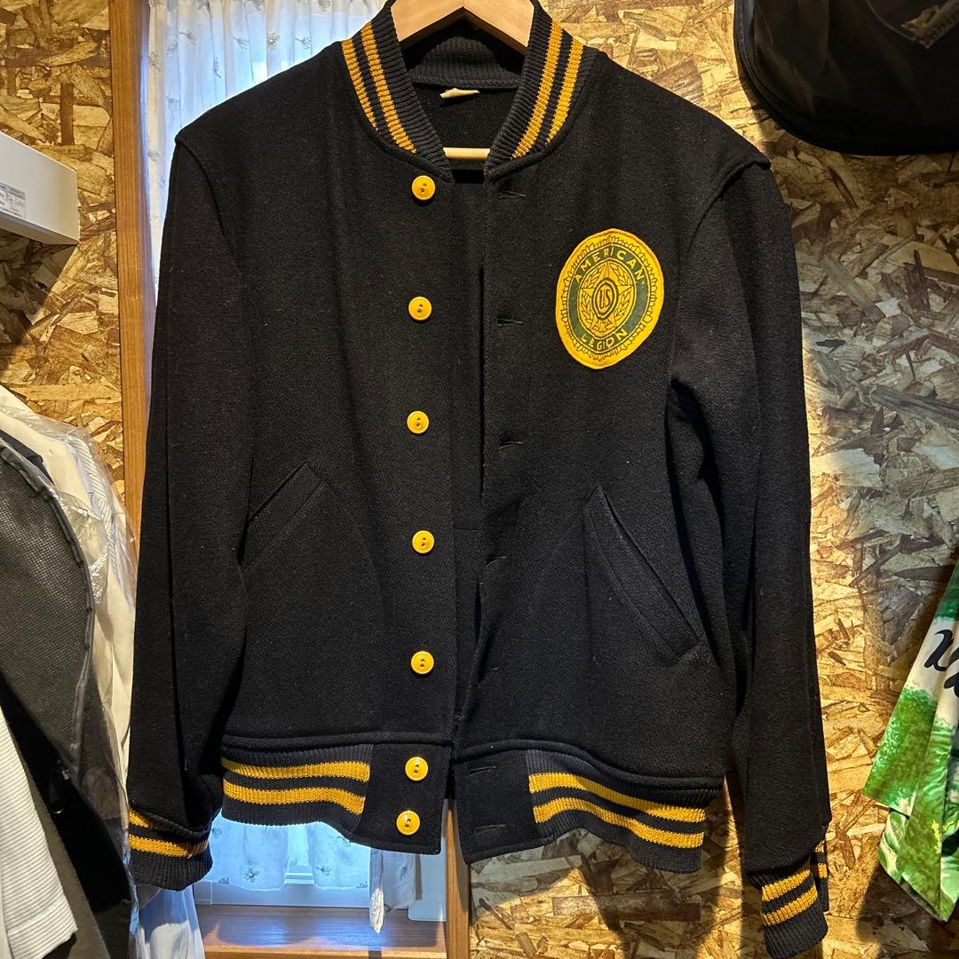 50's ランタグ　チャンピオン ボタンスタジャン