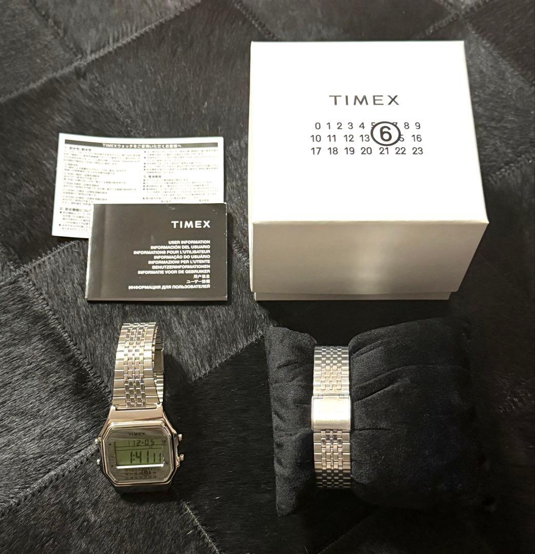 TIMEX×MM6 腕時計&ブレスレット　ステンレス　シルバー