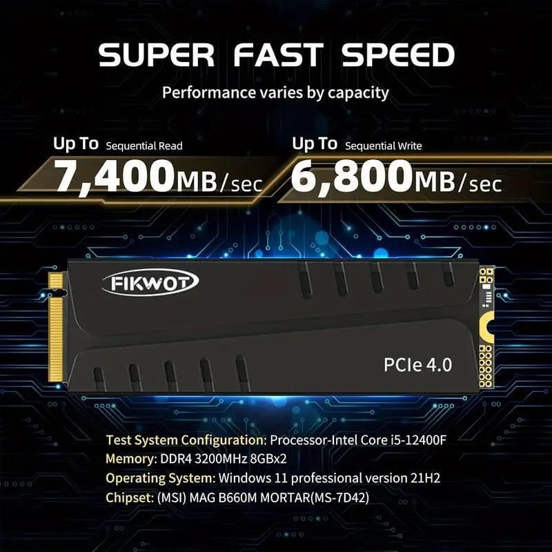 【新品未開封】FIKWOT FN970 1TB ヒートシンク付きSSD