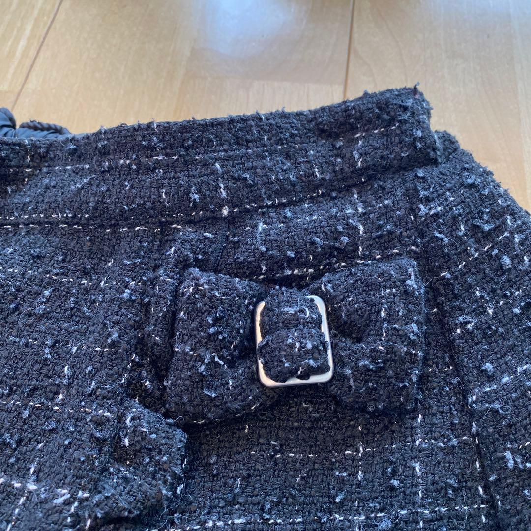 メゾピアノ　ツィード　ビスチェ　セットアップ　140cm