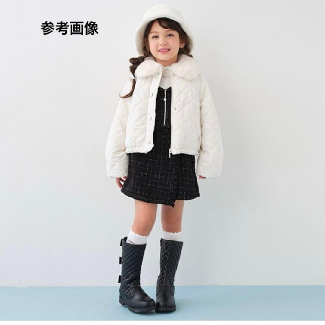 メゾピアノ　ツィード　ビスチェ　セットアップ　140cm