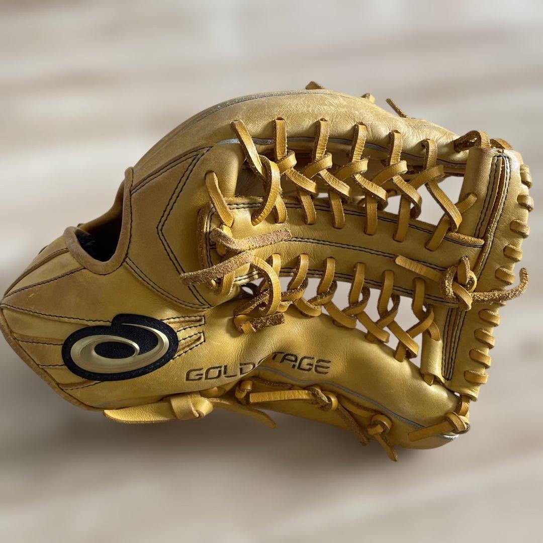 asics ゴールドステージ グローブ イエロー