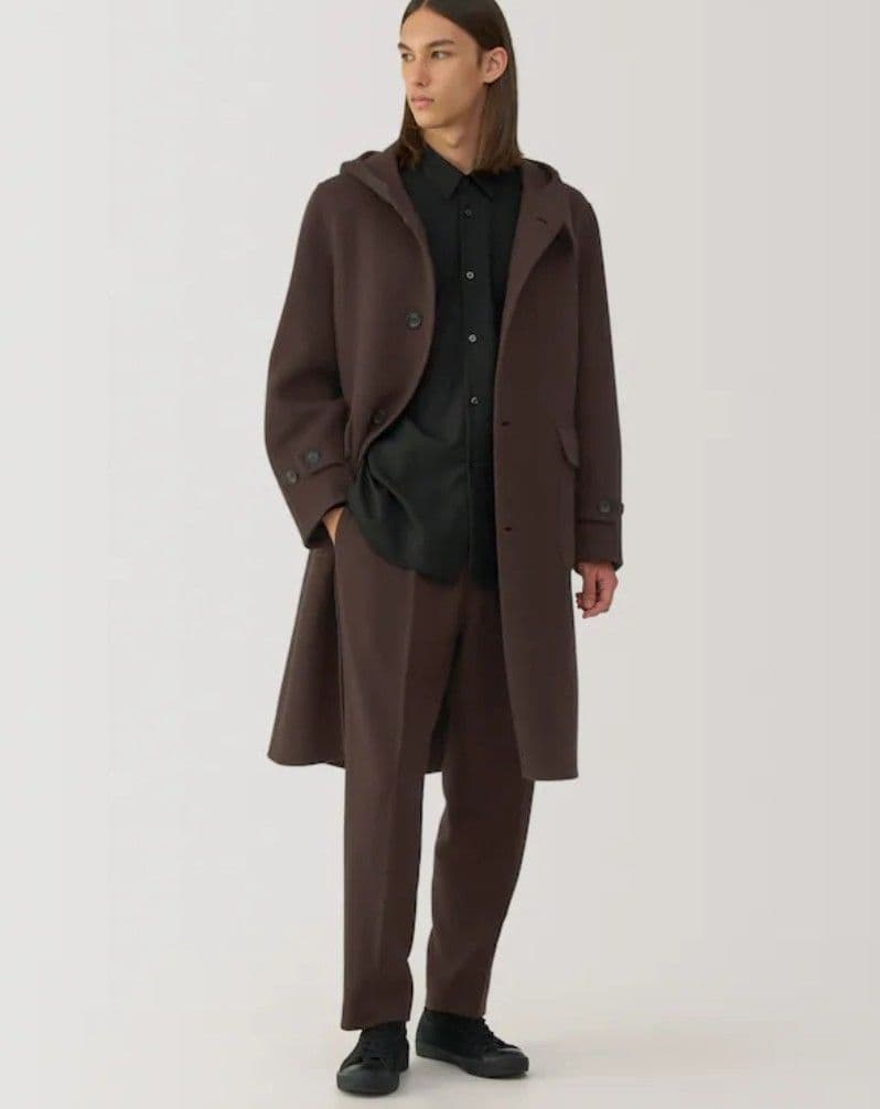 MUJI Labo無印良品 紳士 カシミヤ混ダッフルコート 新品タグ付