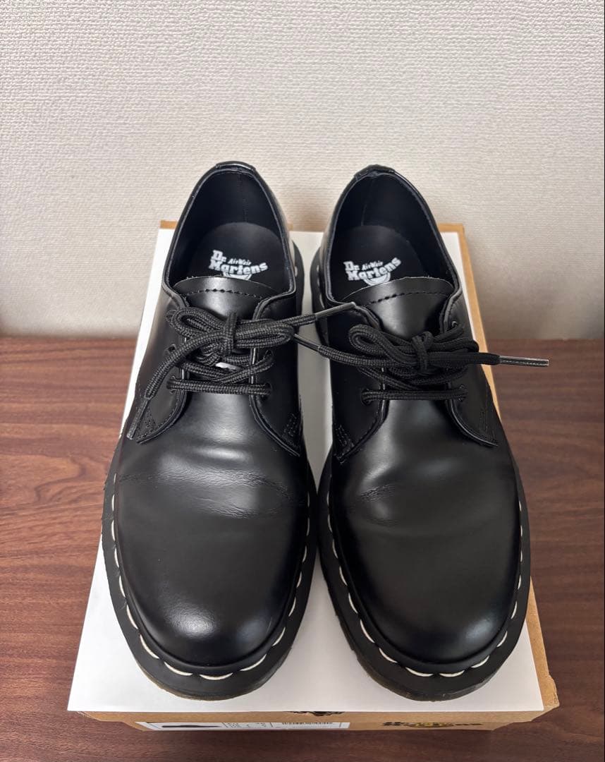 ドクターマーチン ホワイトステッチ 3ホール シューズ　24センチ