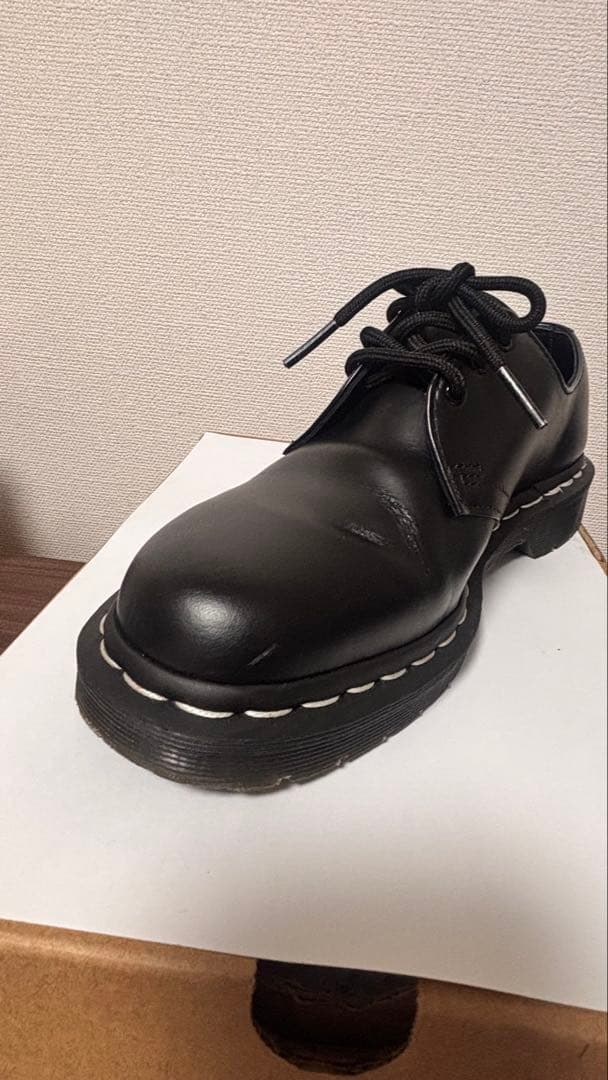 ドクターマーチン ホワイトステッチ 3ホール シューズ　24センチ