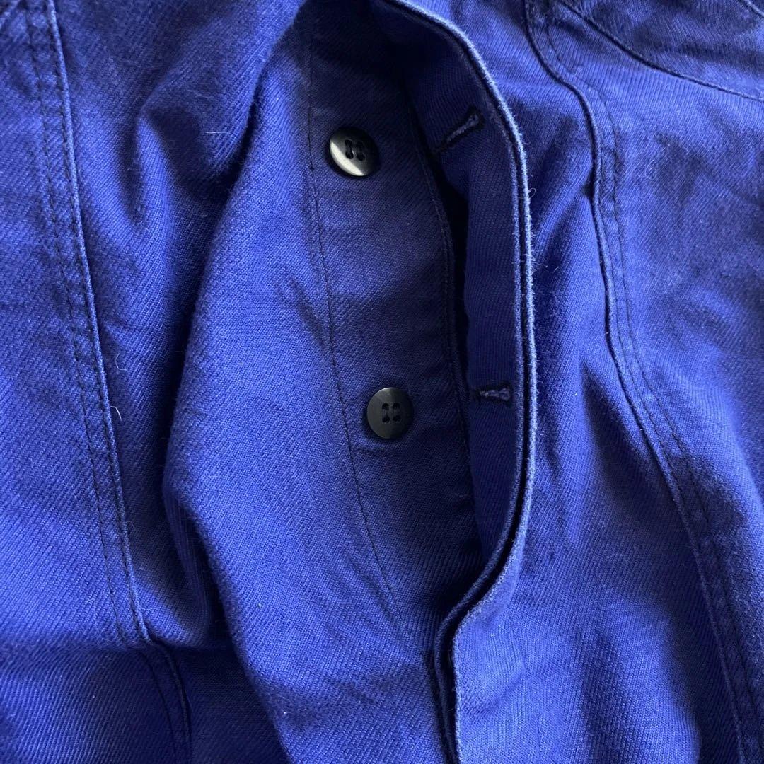 SOLIDA '60ヴィンテージコットンオーバーオールフレンチインクブルー44