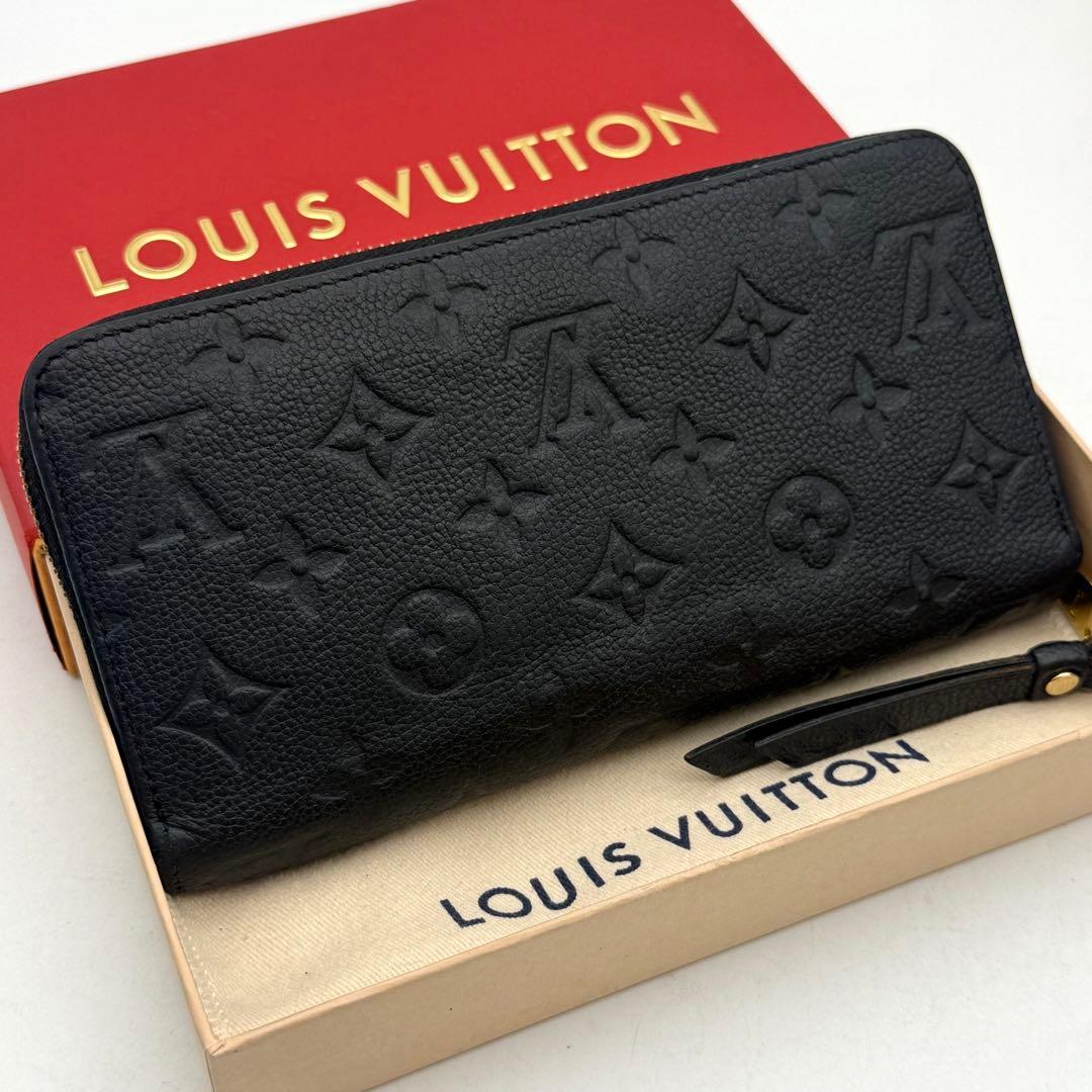 【極上美品】ルイヴィトン モノグラム アンプラント ジッピーウォレット ノワール