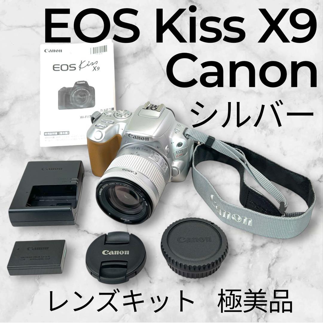 【希少カラー・極美品】Canon EOS Kiss X9 シルバー レンズキット