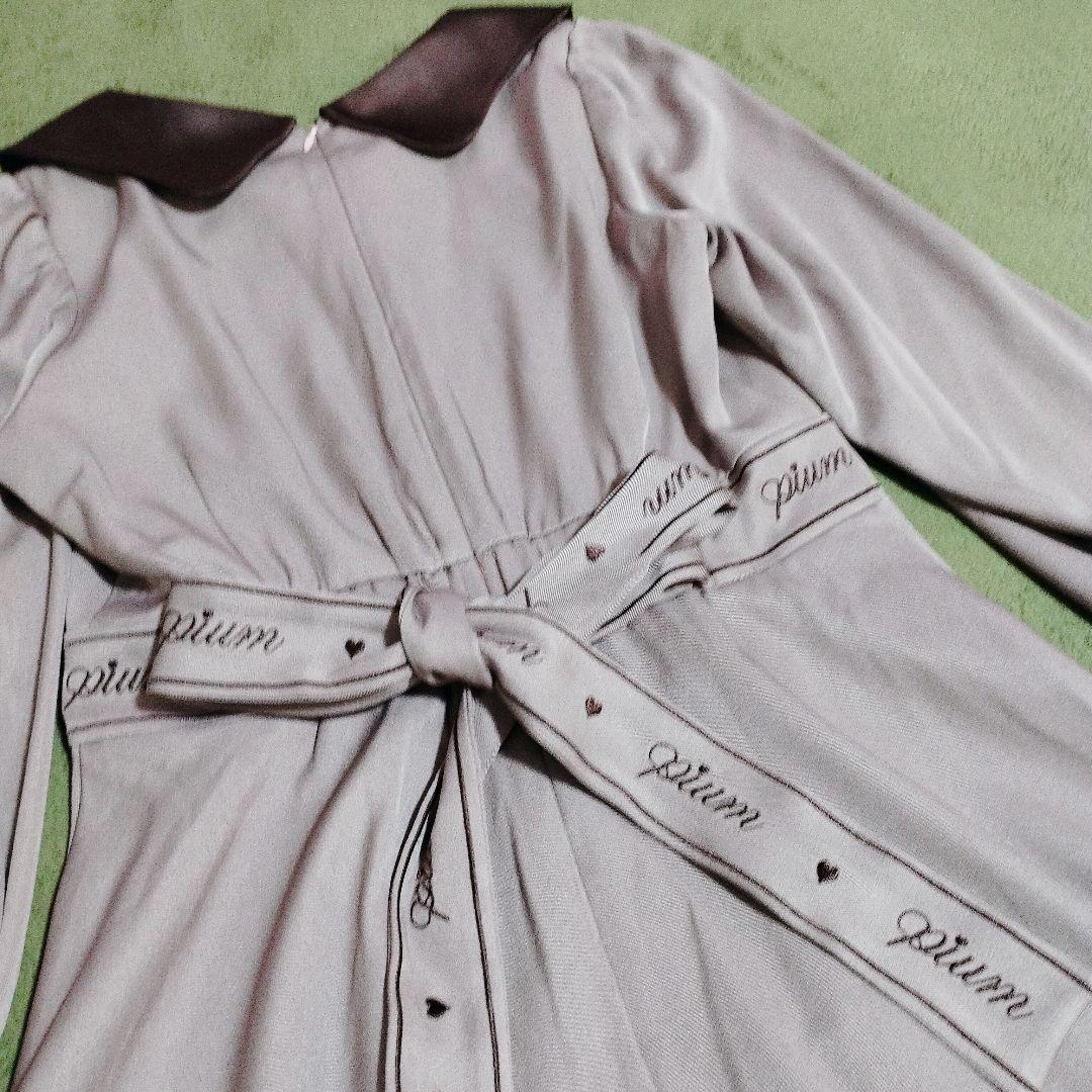 【pium】メルティーチョコレートワンピース モカ