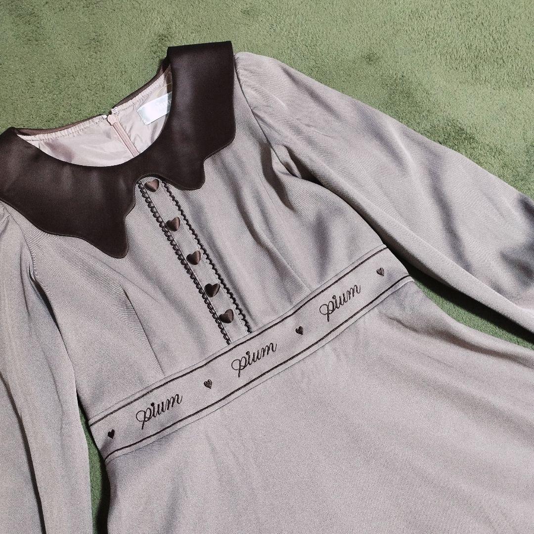 【pium】メルティーチョコレートワンピース モカ