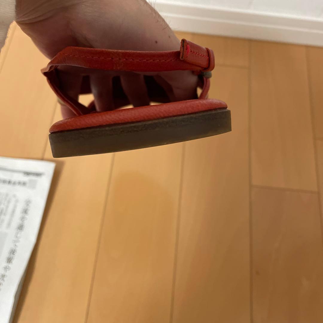 正規品　PRADA プラダ　レザー ストラップ サンダル 7.5 7 1/2