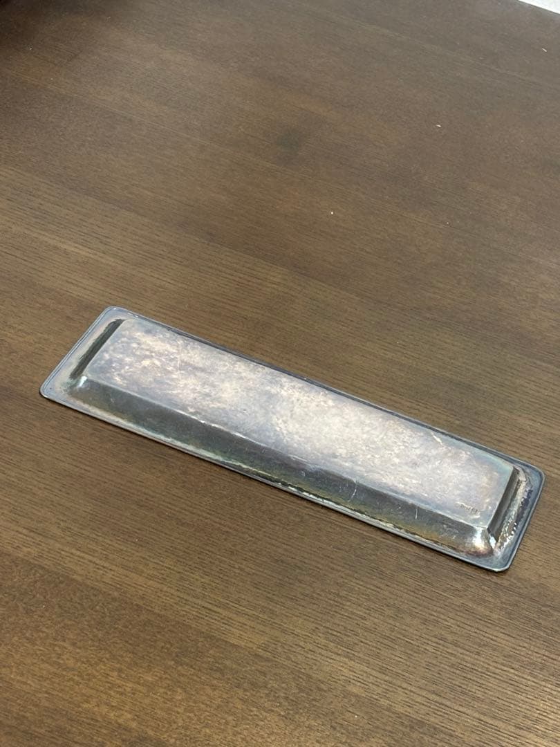 純銀　silver 宮本製　刻印　ペン皿　プレート