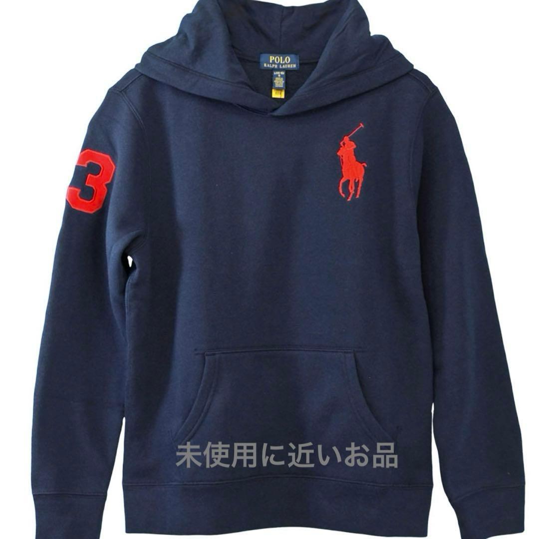 Polo Ralph Laurenビックポニー刺繍裏起毛パーカーL boys