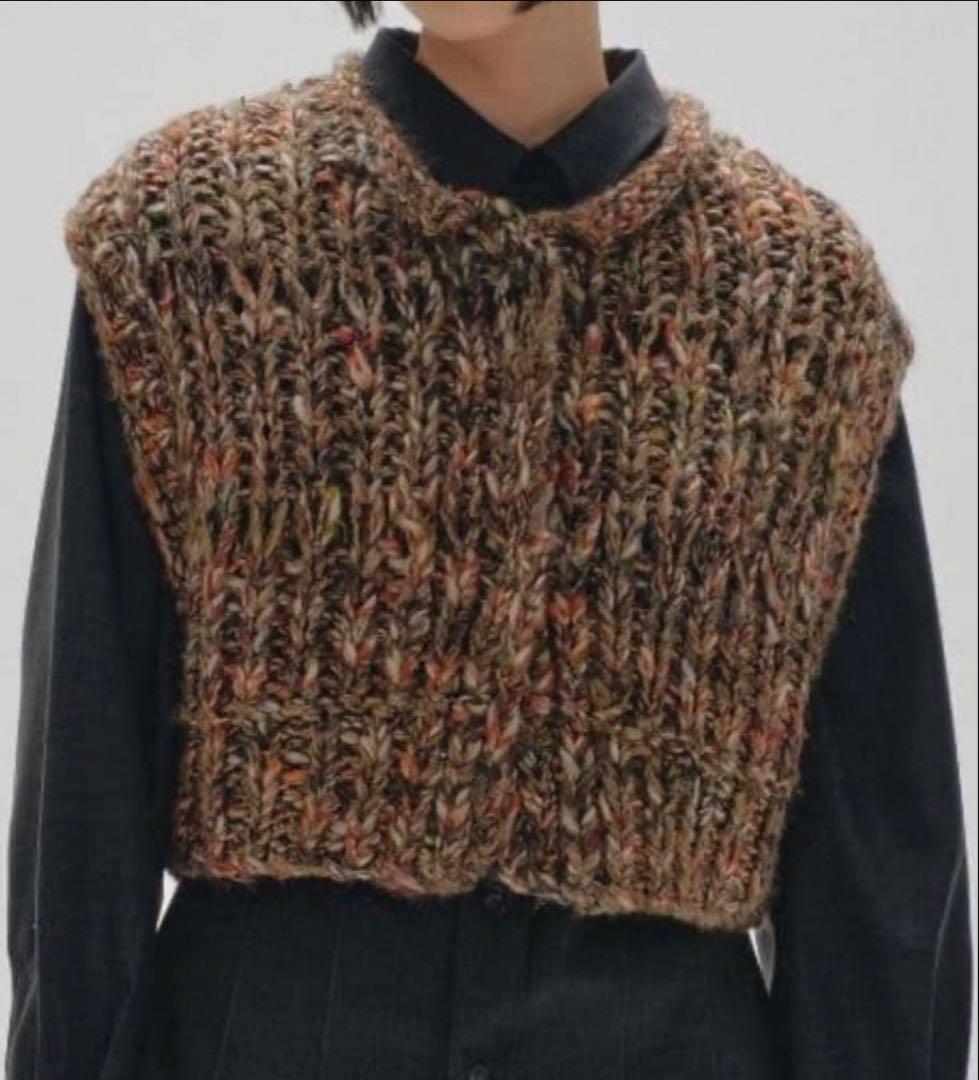 todayful Mix Handknit Vest ブラウン