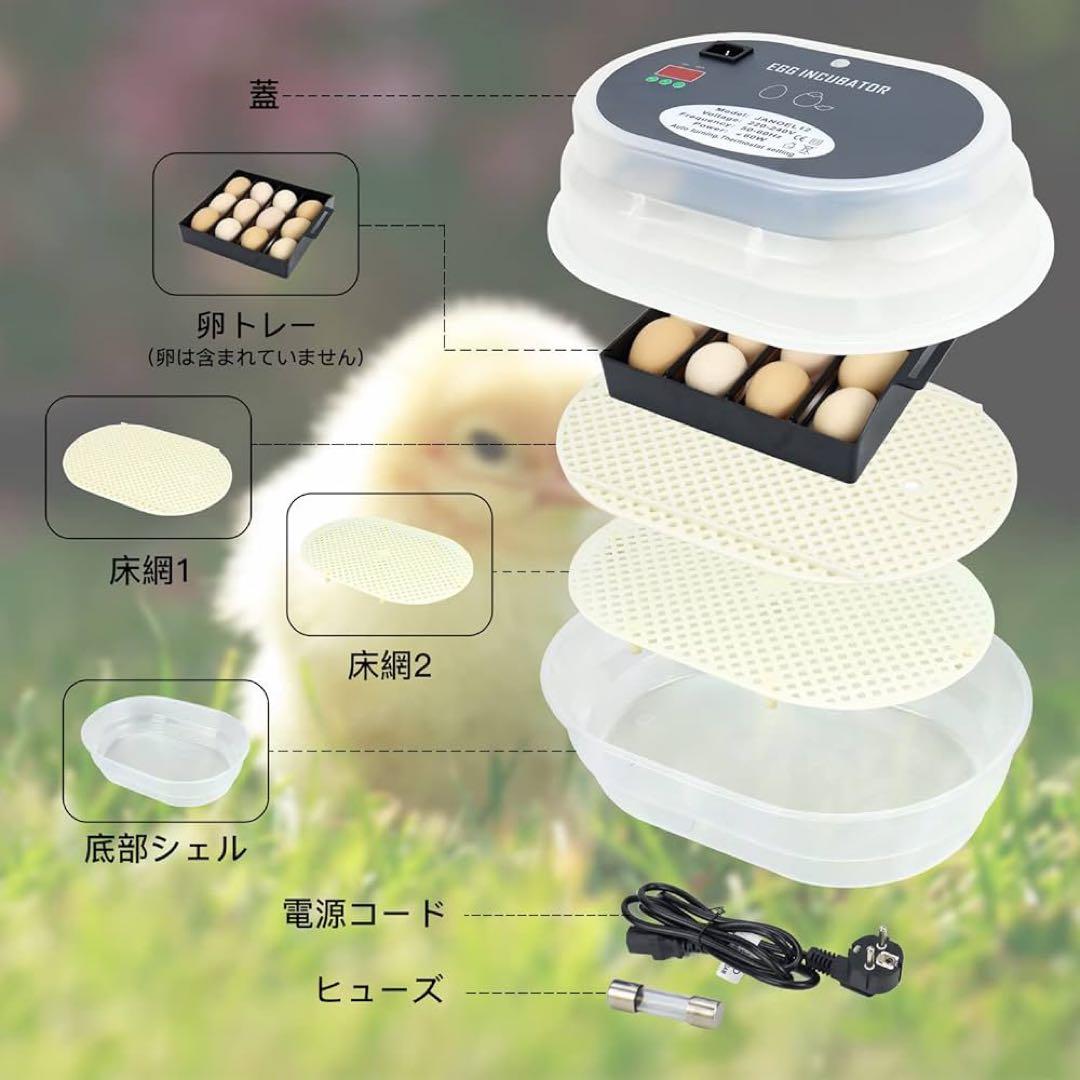 自動孵卵器 孵化器 インキュベーター 小型孵卵器 鳥類専用ふ卵器 自動転卵 自動